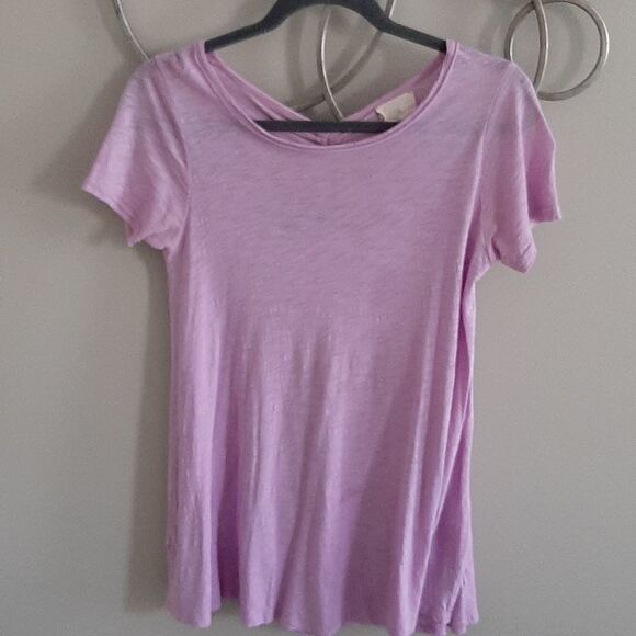 Anthropologie lavender bow top - Picture 2 of 4